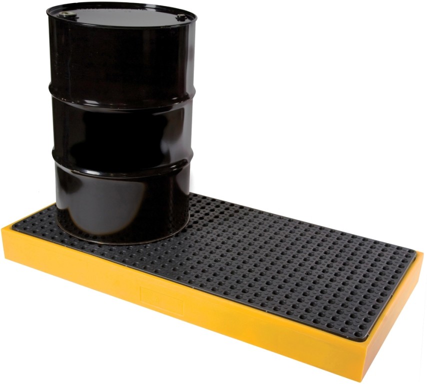 Spill-palletlow,-2-drums-1600-x-800-x-150-mm,-120-liter