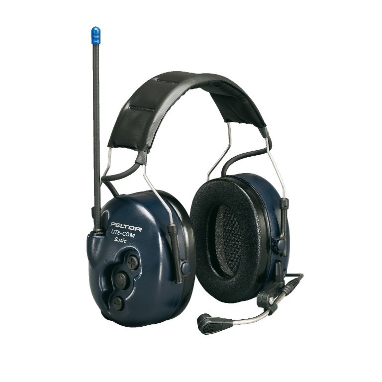 Headset-kommunikasjonPeltor-LiteCom-PMR446-med-hodebøyle.-Med-innebygget-to-veis-kommunikasjonsradio.
