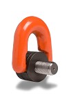 Eye bolt c/w swivel and shackle DSP tempered steel, grade 100