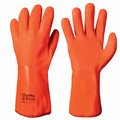 Chemical resistant gloves winter, 35 cm vinyl/PVC