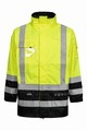 Jacket high visibility Lyngsøe, 270g/m² 98% Polyester, 2% Carbon Grid