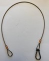 Wirestropp Øye/Krok, maks 2 kg - 3 mm  wire rustfritt