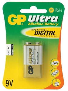 Alkaliske batterier 6LR61 9 volt 