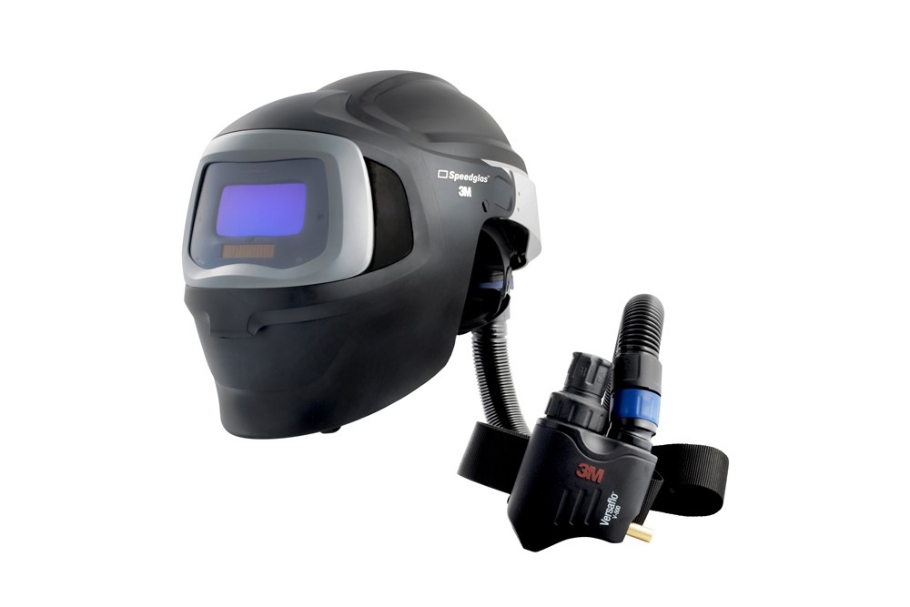 Welding-shield-with-safety-helmetSpeedglas-9100V-MP-Air-with-Versaflo-V500E.-Field-of-sight-45-x-93-mm