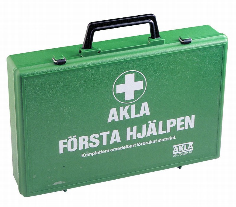 Førstehjelpskoffertm/veggfeste-AKLA