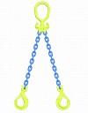 Chain sling multi leg GrabiQ 2-legged c/w safety hooks and shortening functions grade 10