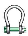 Bow shackle Wide mouth GP G-4263 tempered, heat treated steel, grade 8