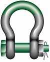Bow shackle Super G-5263 c/w safety bolt tempered, heat treated steel, grade 8