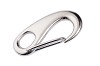 Snap hook french c/w eye, opening 10 mm, eye 6 mm stainless steel AISI 316