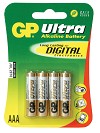 Alkaline batteries AAA LR03 1,5 volt, pkg à 4 pcs