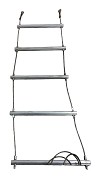 Ladder round steps aluminium/stainless
