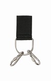 Anchor point for belt with 2 carabin. Lock/eye
