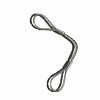 Wire rope sling flat braided galvanized, SF 5:1